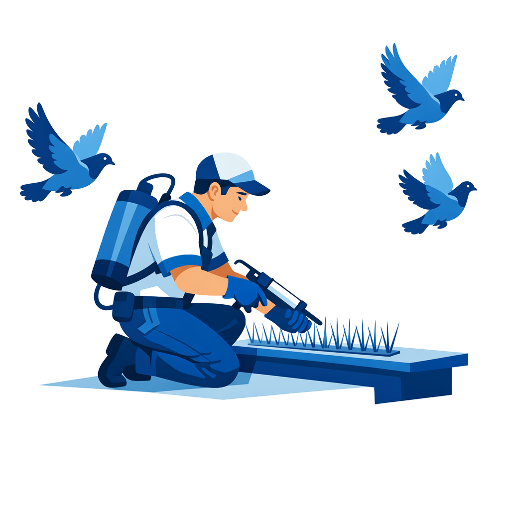 Installation protection anti-pigeons à Paris